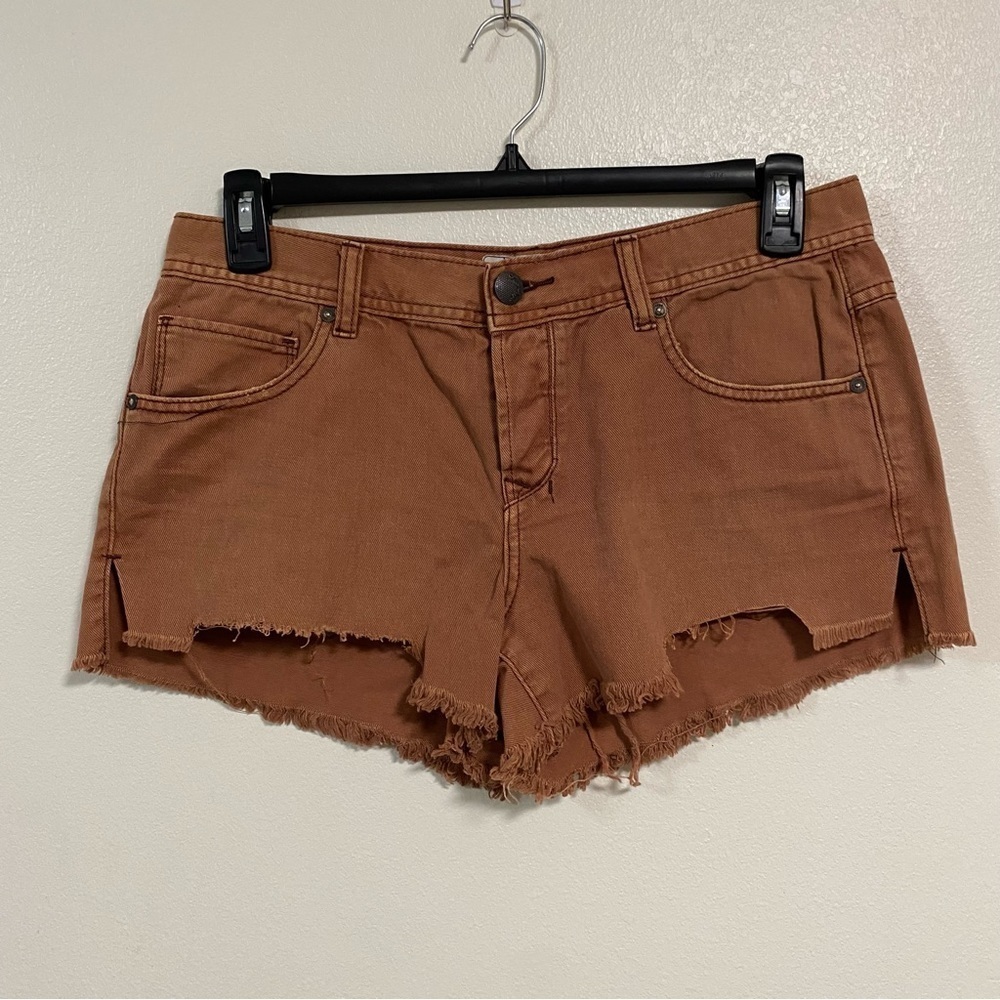 Free People Shorts Women’s Size 29 Brown Cut Off Daisy Duke Button Fly Shorts